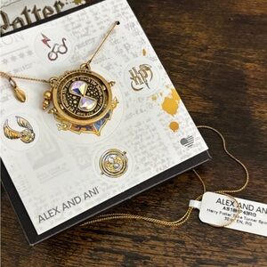 Alex and Ani Necklace NWT Harry Potter Time Turner Spinner 32 in.